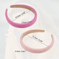 thumbnail image 4 of Unique Bargains 2 Pcs Pastoral Stripe Headbands Fashion Anti Slip Hair Accessories for Women Pink Rose Red 0.87" Wide, 4 of 7