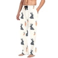 thumbnail image 2 of FORMRS Mens Pajama Pants with Pockets Soft Cotton Sleepwear Lounge Bottoms, Sizes S-2XL, Bunnies and Carrots, 2 of 7