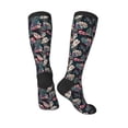 thumbnail image 4 of Balery Colorful Tropical Leaves Printed Novelty Socks Men's Women's Crew Socks Sports Socks Knee High Socks Cotton Socks Quirky and Cool Socks, 4 of 9