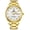 All Gold-White, variant on Men's Business Automatic Self Wind Watch Stainless Steel Waterproof Luminous Bezel Inlay Crystals Watch