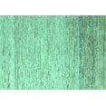 thumbnail image 1 of Ahgly Company Machine Washable Indoor Rectangle Oriental Turquoise Blue Modern Area Rugs, 5' x 8', 1 of 4