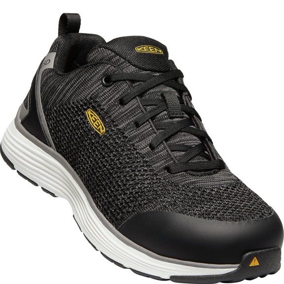 1021350 KEEN Women's Sparta ESD Safety Shoes - Black/Grey Flannel