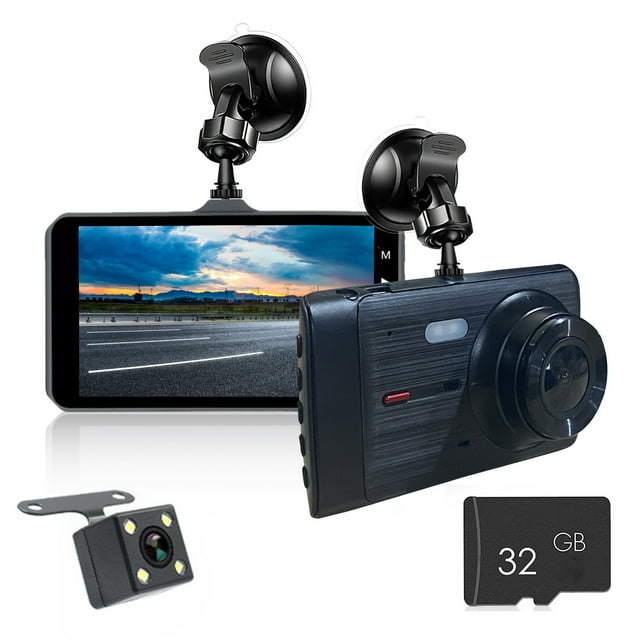 Cameland Dash Cam 1080P For Cars 4 Inch Dashcam with Super Night Vision 170° Wide Angle Dashboard Cam Recorder Loop Recording Parking Monitor Motion Detection