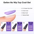 thumbnail image 4 of Capa superior en gel GELLEN, no se limpia, 100 ml, de alto brillo, larga duración, 4 of 7
