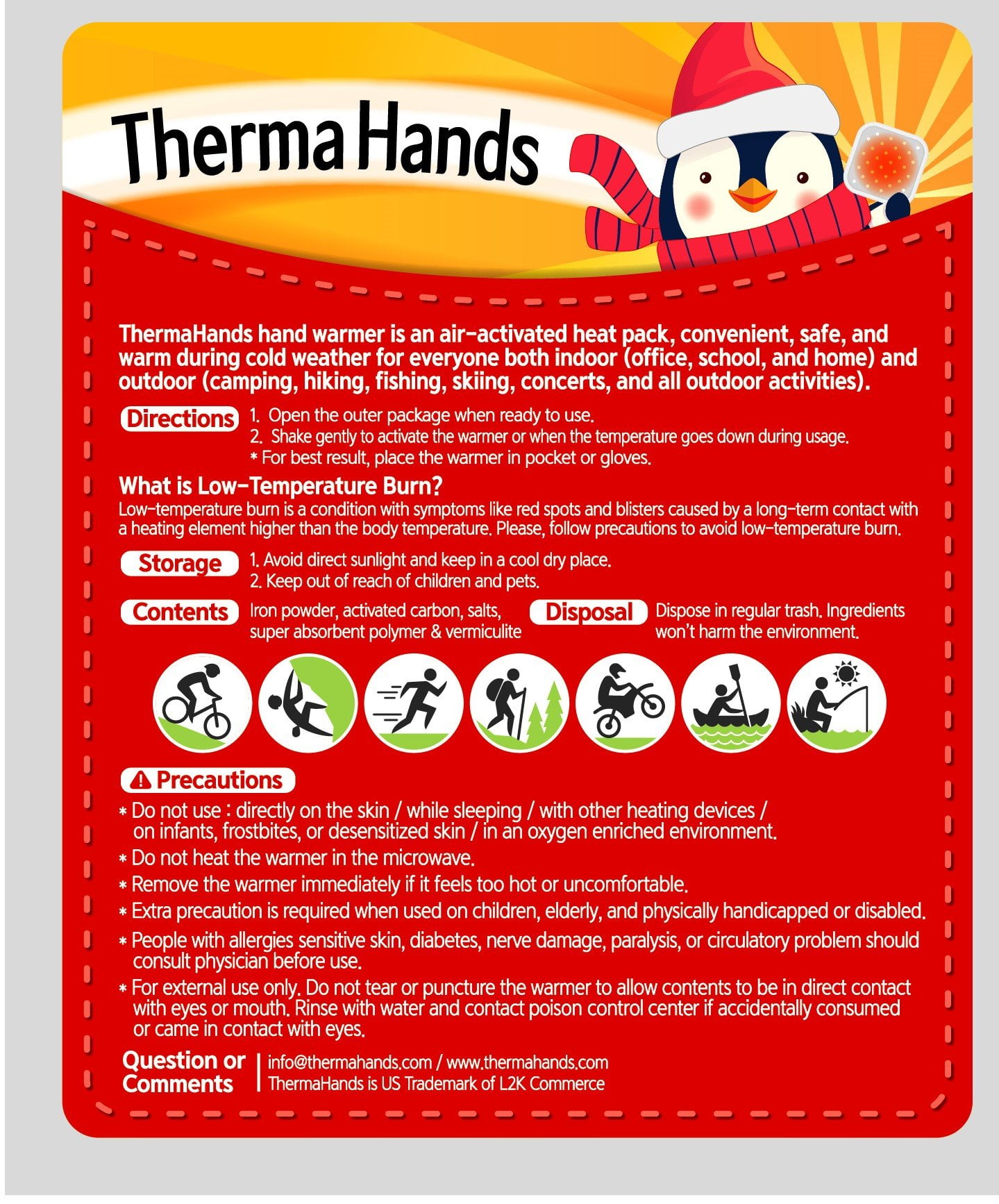 Sports & Outdoors Safety & Survival Natural Odorless Safe Size 3.5