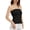 Black, variant on Strapless Tube Tops for Women Backless Bandeau Top Off Shoulder Side Split Summer Bustier Tops White XS