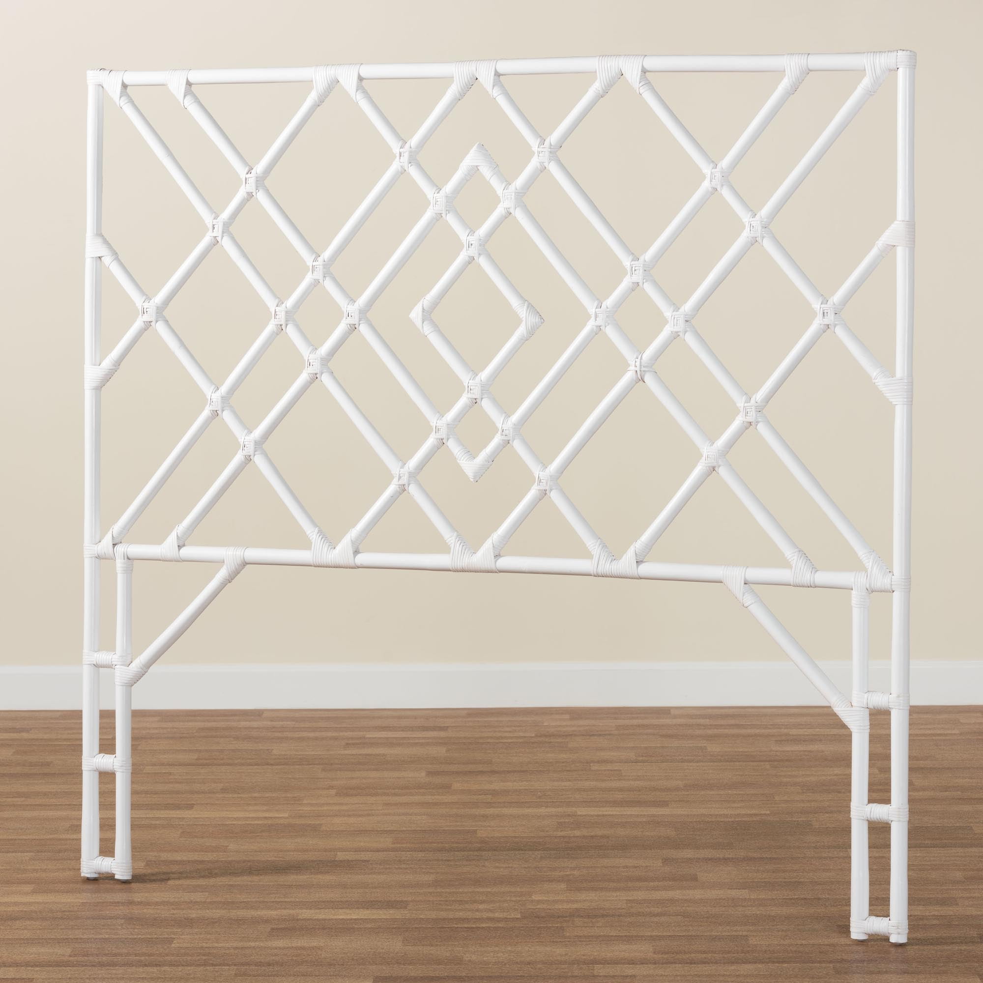 bali & pari Lavali Boho Standalone Headboard, Queen, White
