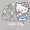 Soft Silver, variant on Hello Kitty Women's Graphic Tee and Pant Set, 2-Piece, Sizes XS-3X