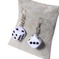 thumbnail image 1 of Dice Earrings Creative Punk Style Acrylic Dangle Earrings Drop Earrings for Girl, 1 of 10