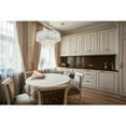 thumbnail image 5 of Elegant Lighting Emilia 6-Light Metal & Glass Chandelier in Satin Gold/Clear, 5 of 11