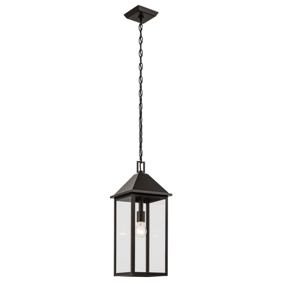 59160OZ Kichler Lighting Prin - 1 Light Outdoor Hanging Pendant-22 Inch Tall and 9 Inch Wide-Olde Bronze Finish