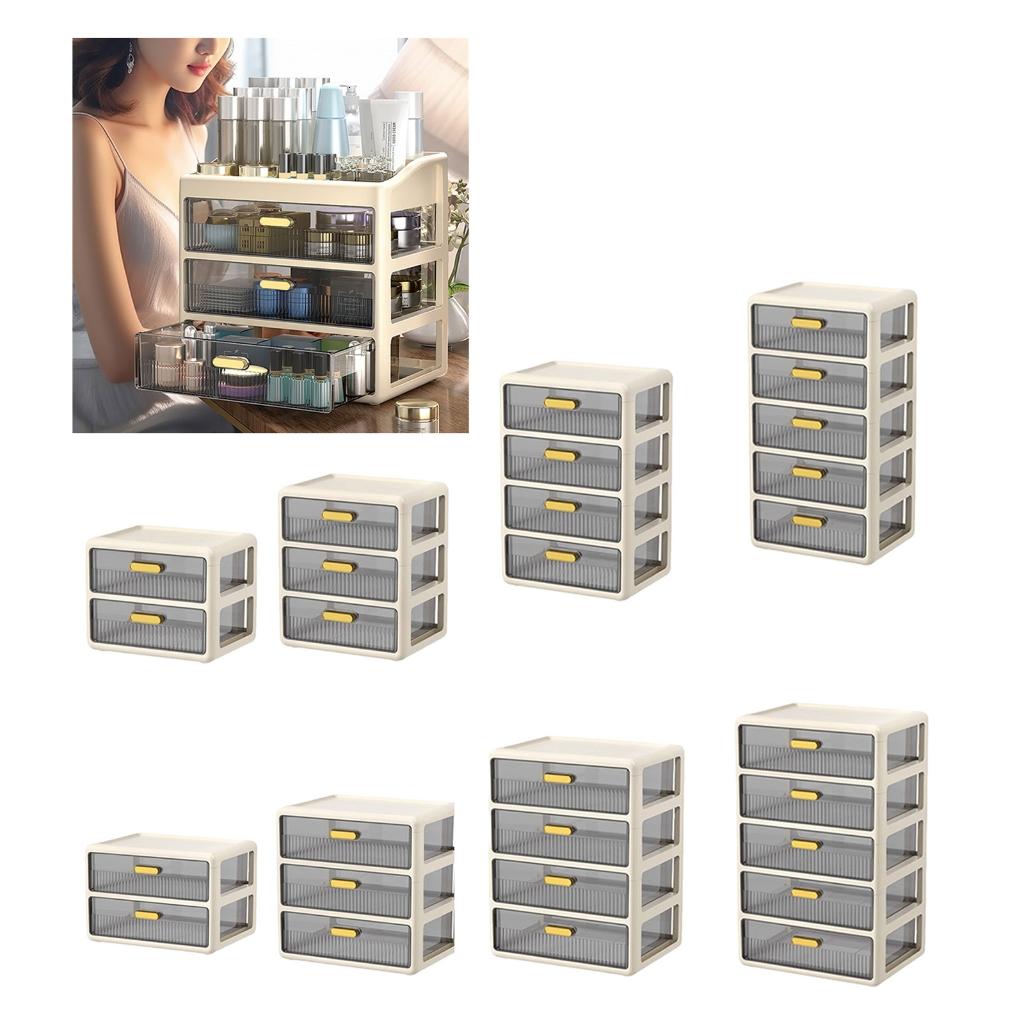 HONCLL Elegant Multitier Desk Drawer Storage Cabinet Home Accessory Office Supplies for Efficient Workspaces Organization