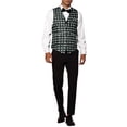 thumbnail image 2 of INSPIRE CHIC Dress Vest for Men's Slim Fit Sleeveless Polka Dots Pattern Waistcoat, 2 of 5