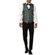 thumbnail image 2 of Chaleco sin mangas de ajuste slim para hombres, patrón de lunares, color negro, talla XL, 2 of 5
