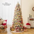 thumbnail image 2 of Gymax 7 FT Flocked Christmas Tree w/ Pine Needles 680 Branch Tips 200 LED Lights, 2 of 10