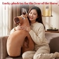 thumbnail image 4 of Horse Stuffed Toys 21.65" Horse Toys Emotional Support Plush Horse Plushies Horse Plush Toys Comforting Cuddles Soft Plush Toy Cute Birthday Gifts Graduation Gifts Easter Gifts Christmas Gifts, 4 of 6