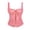 Pink, variant on Womens Boned Waist Cincher Corset Top Royal Style Bustier Firm Control Shapewear Comfortable Shapers Black L