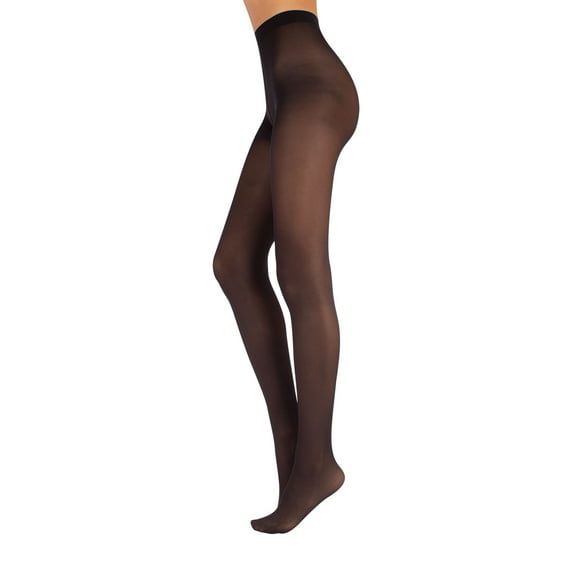 BALLET TIGHTS FOR WOMAN | DANCE PANTYHOSE | 40 DEN | PINK, SKIN, BLACK | ITALIAN HOSIERY | (S, BLACK)