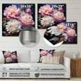 thumbnail image 4 of Designart "Peonies In Asian Painting II" Asian Metal Wall Decor, 4 of 5