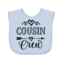 Inktastic Cousin Crew Girls Baby Bib