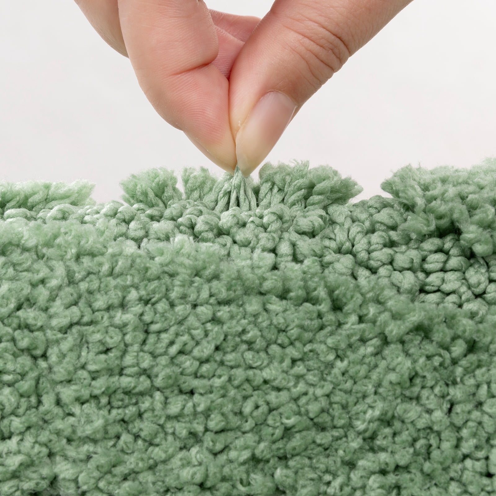 Bathroom Rugs Sets 4 Piece, Super Soft and Absorbent Non Slip Microfiber Toilet Bathroom Mats