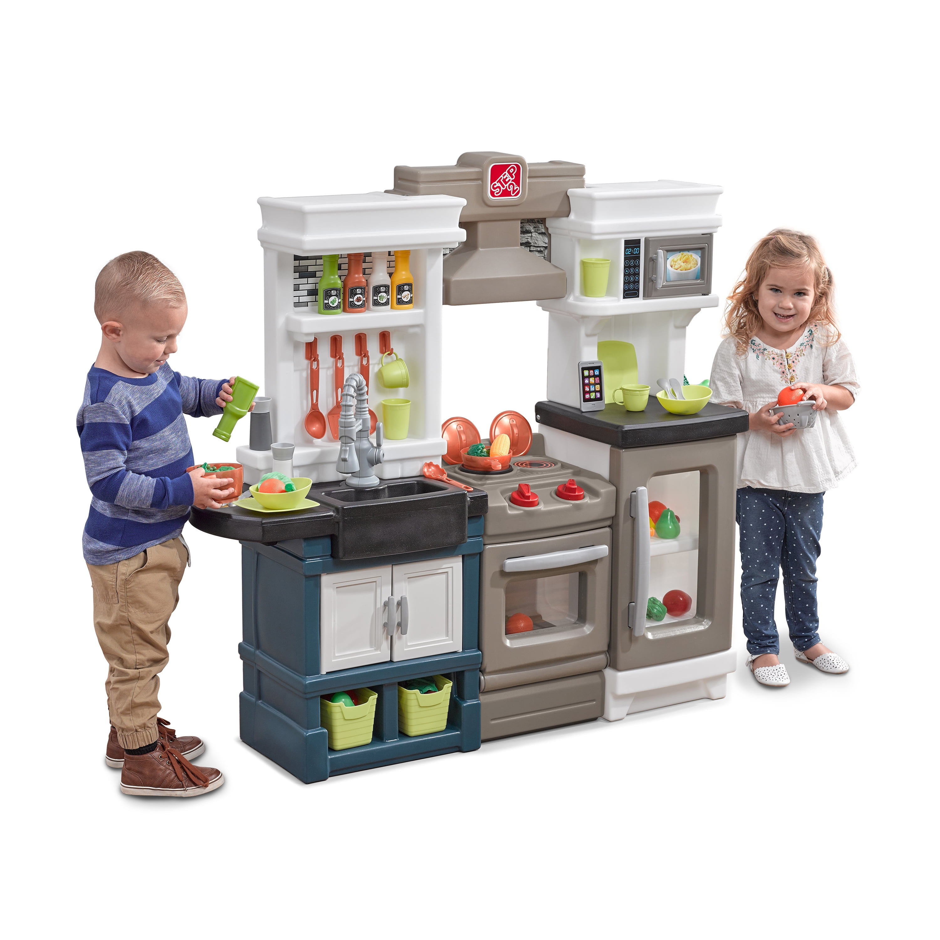 Step2 Modern Metro Play Kitchen with 33 Piece Accessory Play Set