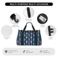 thumbnail image 4 of Disketp Seahorses And Plants Bolsa de Viaje Tipo Duffle, Bolso de Mano para Fin de Semana para Mujer, Bolsa de Gimnasio Ligera para Hombre, Esencial para Viajes, 4 of 7