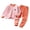 Pink, variant on Wonitaaizi Kids Girls Toddler Solid Pajamas Fall Long Sleeve Crewneck Letter Print Pajamas Sleepwear Set Pink for Size 3-4 Years