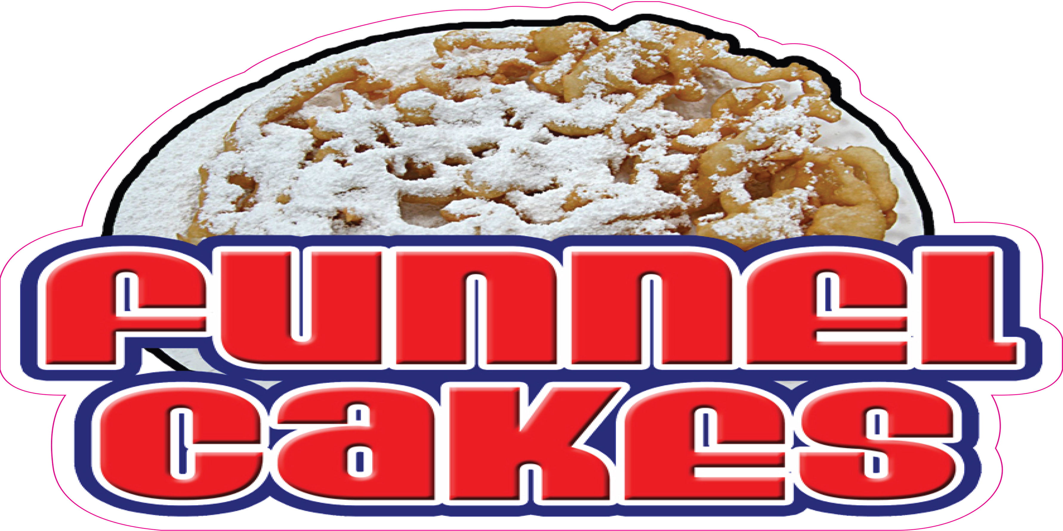 Funnel Cakes DECAL Choose Your Size Food Truck Concession Vinyl Sticker 