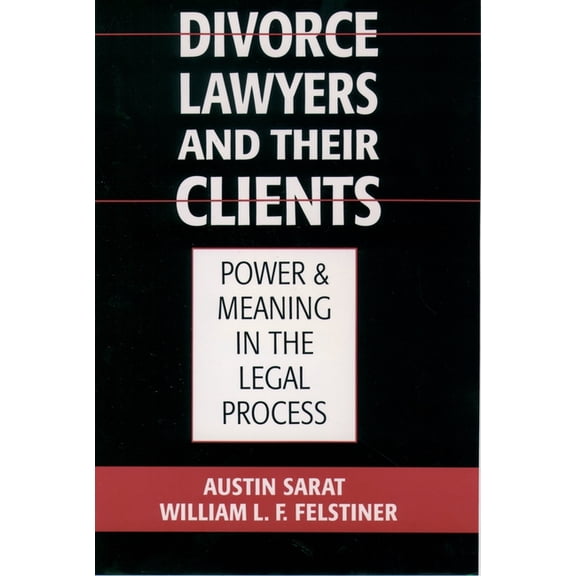 Divorce Lawyers and Their Clients: Power and Meaning in the Legal Process, (Paperback)