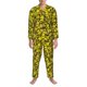 thumbnail image 3 of Fotbe Yellow Butterflies Pijama de Hombre con Estampado de Manga Larga, Conjunto de 2 Piezas, Ropa de Dormir Suave y Cómoda con Bolsillos-Large, 3 of 7