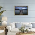 thumbnail image 2 of Stupell Industries Te Anau Pier at Dusk Gold Framed Floater Canvas Wall Art design by Lincoln Harrison, 21 x 31, 2 of 9