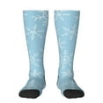thumbnail image 2 of Lsque Snowflake Snowing Printed Crew Socks Men's Women's LightWeight Thin Casual Calf Socks ,Knee High Socks,Cotton Socks, 2 of 9