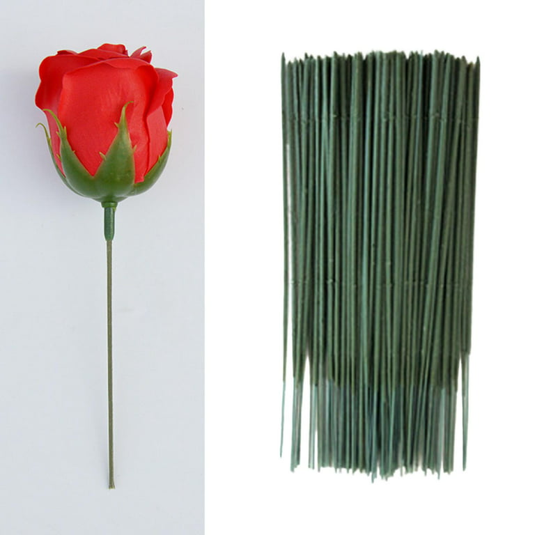 100Pcs Artificial Flower Stems Floral Rod Flower Arrangement Tools Decor  DIY 18cm