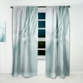 thumbnail image 2 of Designart 'Abstract Light Blue Waves II' Modern & Contemporary Curtain Panel, 2 of 5