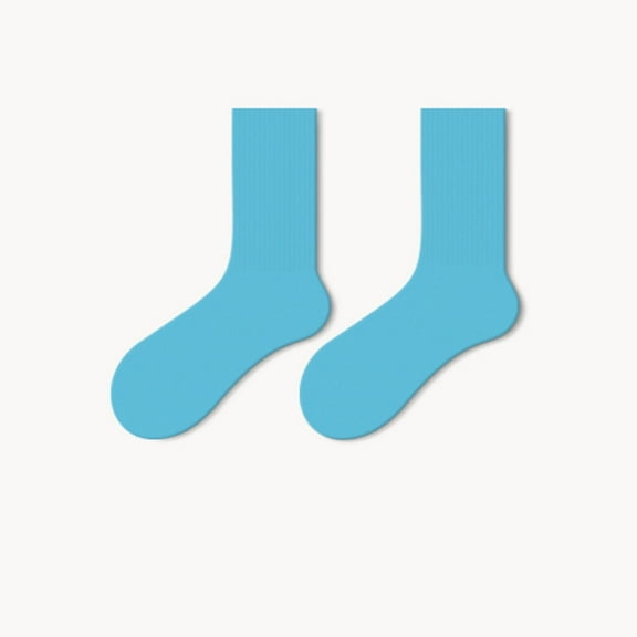 Casual Womens Crew Socks Athletic Gym LightWeight Thin Cotton Socks Solid Color Lightweight Breathable Moisture Wicking Footwear Gym Ttaining Yoga Socks