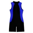 thumbnail image 6 of Yeahdor Womens One-piece Swimming Jumpsuit Romper Front Zipper Athletic Bodysuit Jumpsuit, 6 of 7