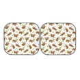 thumbnail image 7 of Goofa Cute Sloth Pattern 2 Piece Car Windshield Sun Shade Foldable | Front Windshield Shade for Sun, Heat and UV Rays | Sunshade for Car Front Window-Medium, 7 of 7