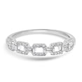 thumbnail image 2 of Gemistry 14K White Gold 0.2 Ct Round Diamond Link Ring(GH Color, SI1 Clarity), 2 of 5