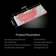 thumbnail image 3 of BAJEAL 87 Keys Wired Mechanical Keyboard Mixed Light Mechanical Keyboard with Mechanical Blue Switch Suspension, 3 of 7