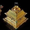 thumbnail image 6 of JONJUMP Pagoda Buddha Mandala Metal Decorations Meaning Auspicious Peace High 17cm, 6 of 6