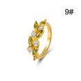 thumbnail image 4 of Anillo de cristal para mujer, estético, elegante, para niñas, nudillo, boda, aniversario, joyería de moda, baile, oficina, regalo, accesorios Ropa, zapatos y accesorios Miscelánea Tamaño 9 Qarigey  AP011085-03, 4 of 6