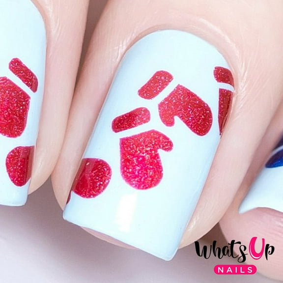 Whats Up Nails - Mittens Vinyl Stencils Nail Art Design