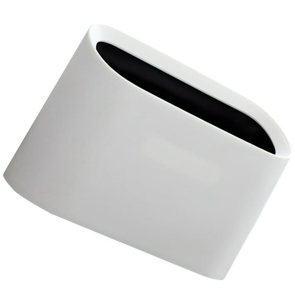 IDEANATEGRATE Desk Garbage Can Wastepaper Container White 1Pcs