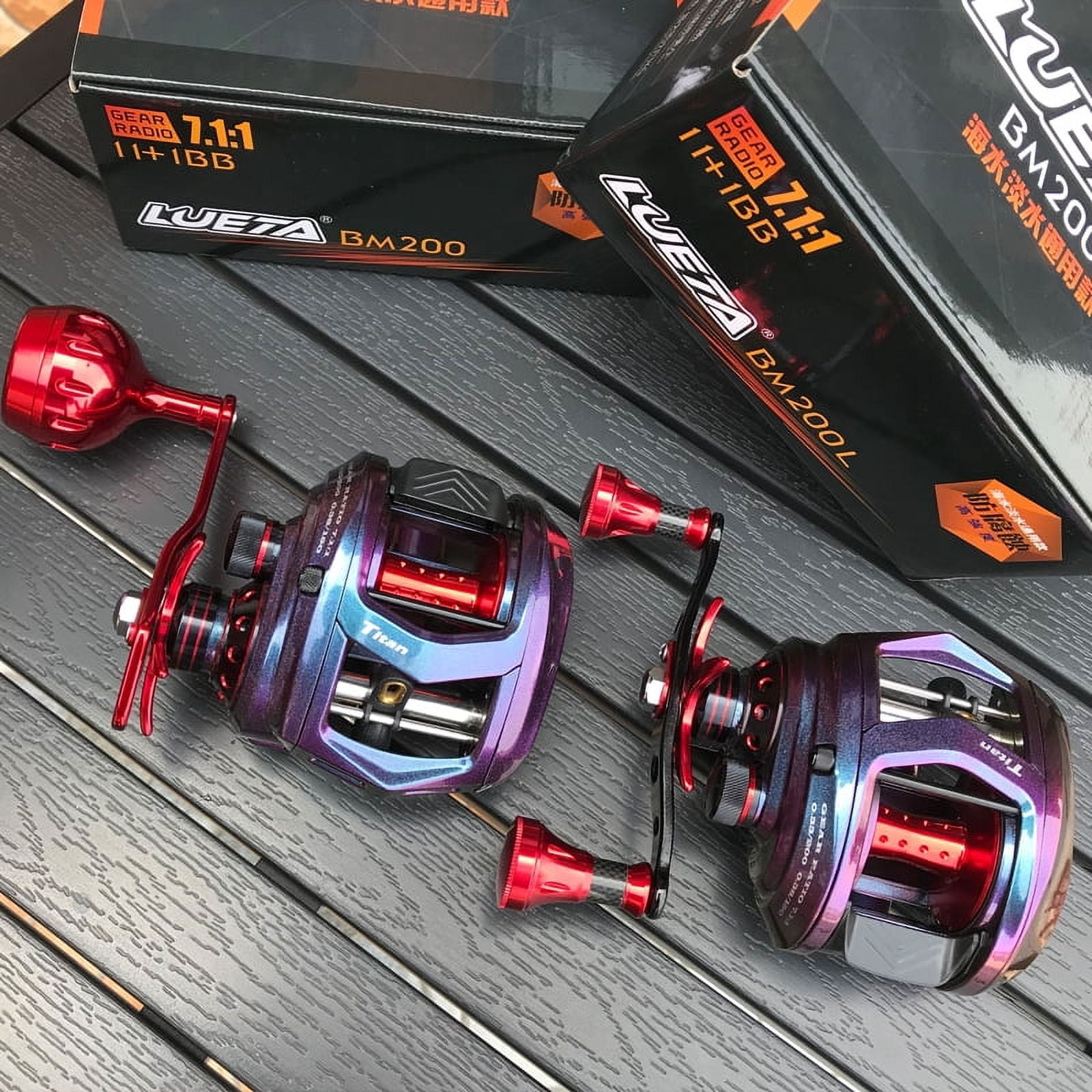 Slow Pitch Jigging Reel 17kg Gear Ratio 7.1:1 Aluminum Metal 11+1BB Fiber Drag Power Casting Shore Fishing Reel Saltwater Reel