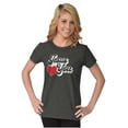 thumbnail image 3 of Religion Christian Jesus Loves You Womens Slim Fit Graphic Tee Brisco Brands S, 3 of 5