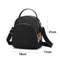 thumbnail image 2 of Mini Backpack for Women Cute Small Backpack Purse Girls PU Leatherblack, 2 of 5