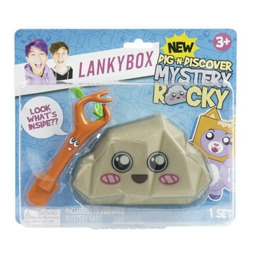LankyBox Dig-n-Discover, Mystery Rocky. Collectible Mini Figures, Moldable Play Sand, Officially Licensed LankyBox Merch
