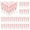 Pink, variant on Champagne Flutes Plastic Champagne Glasses Disposable Mimosa Glasses 100 Pack 5.5 Oz Silver Glitter Acrylic Cocktail Cups Bulk Wedding Toasting Glasses for Engagements New Year’s Eve Party