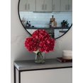 thumbnail image 3 of Flor de hortensia artificial YalZoneMet Burgundy 53 cm, 3 unidades, 3 of 9